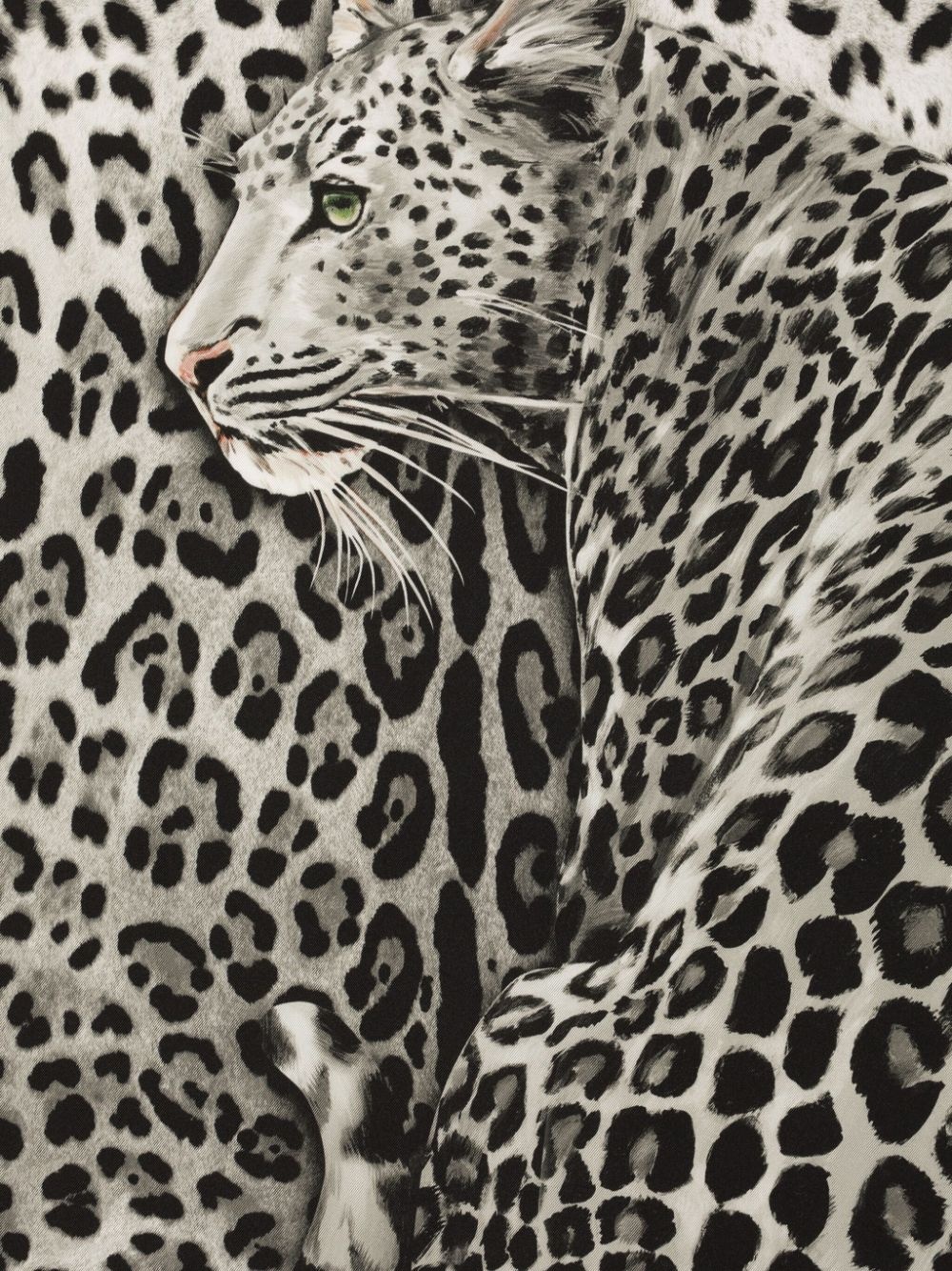 leopard-print scarf - 3