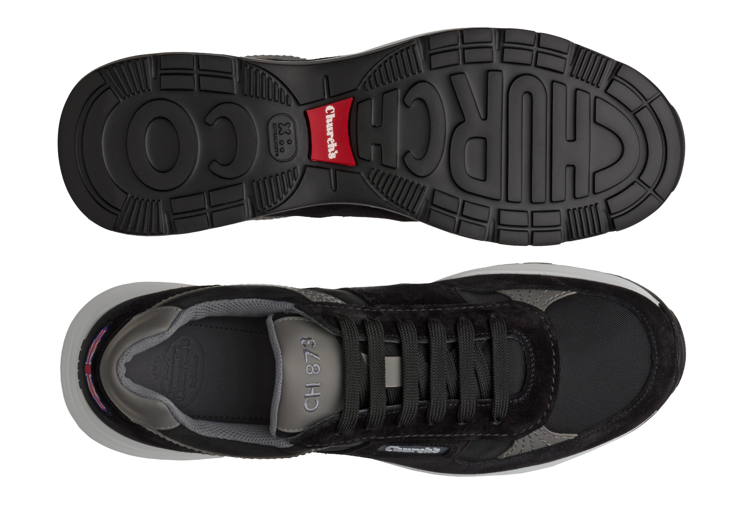 Ch873
Suede Tech Retro Sneaker Black - 3