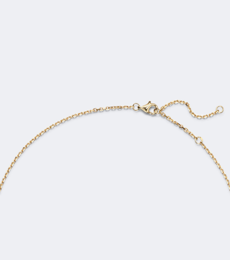 Vase Berlingot and Daisy 9kt gold pendant necklace with diamonds and citrines 6