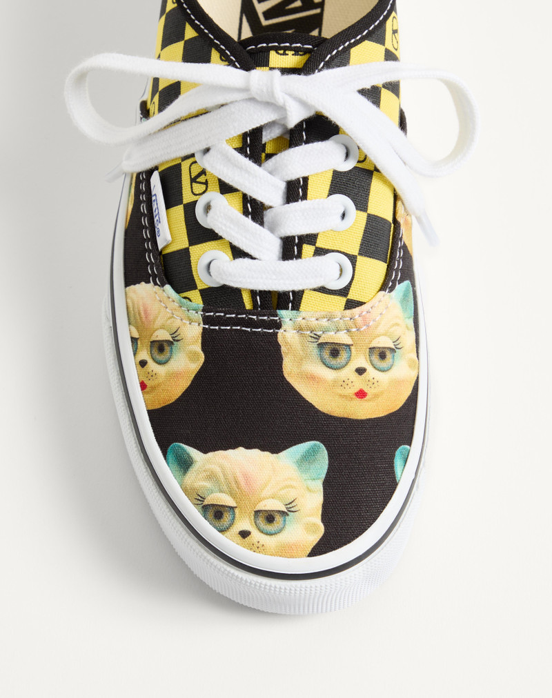 Valentino VALENTINO GARAVANI AND VANS LOW-TOP FABRIC TRAINER WITH VLOGO CHECKERBOARD PRINT AND LE CHAT DE LA M outlook