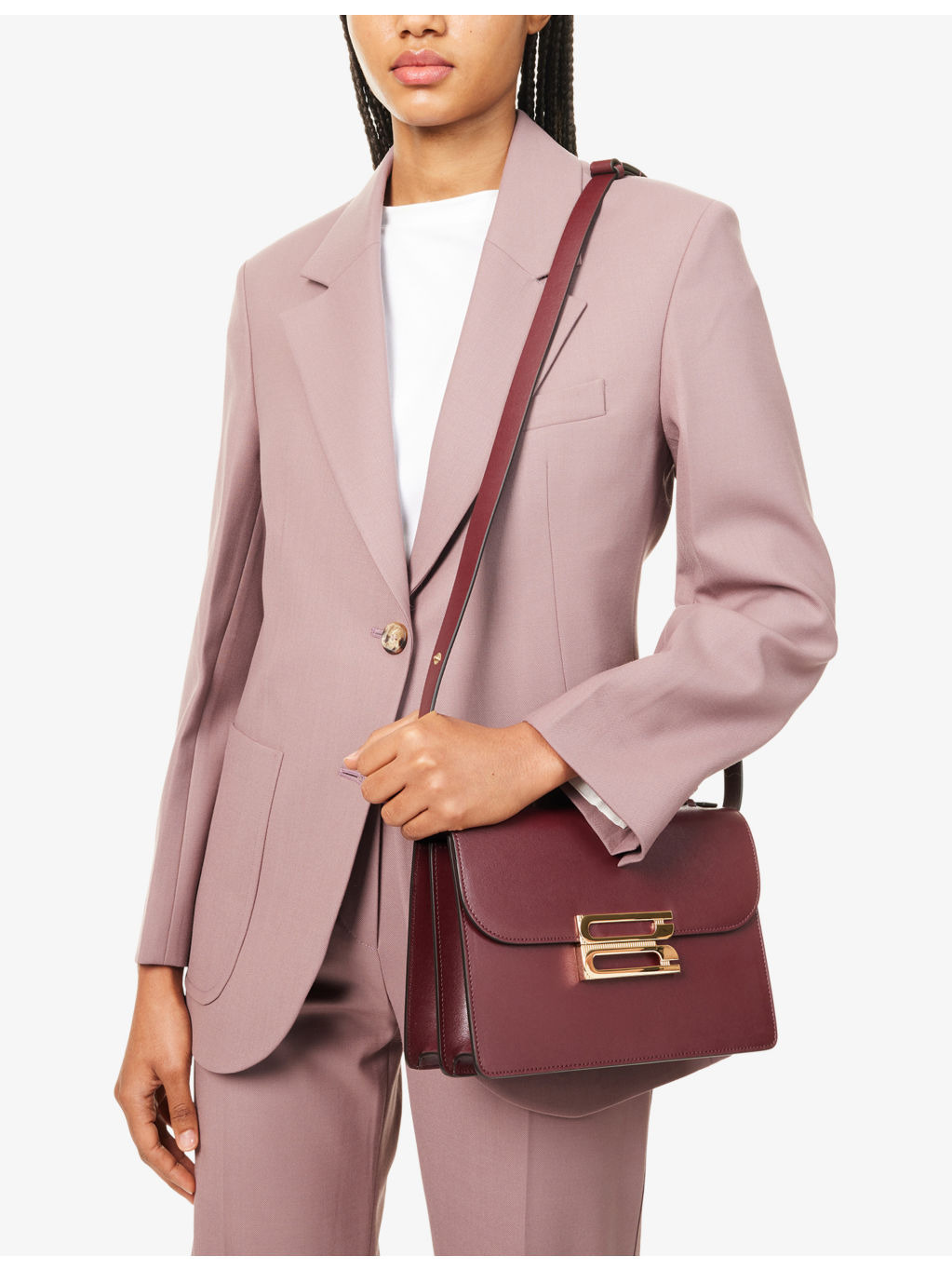 Dorian mini leather cross-body bag - 2
