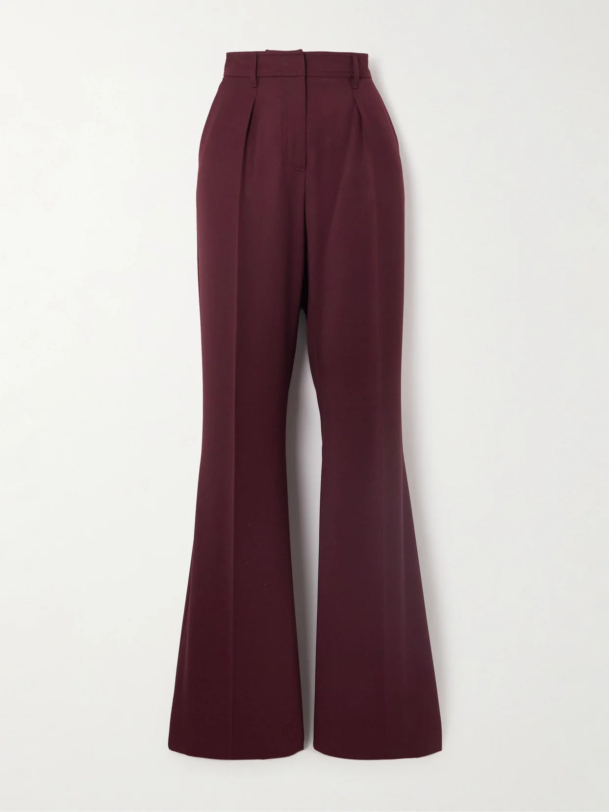 Pleated Wool-twill Straight-leg Pants - 1