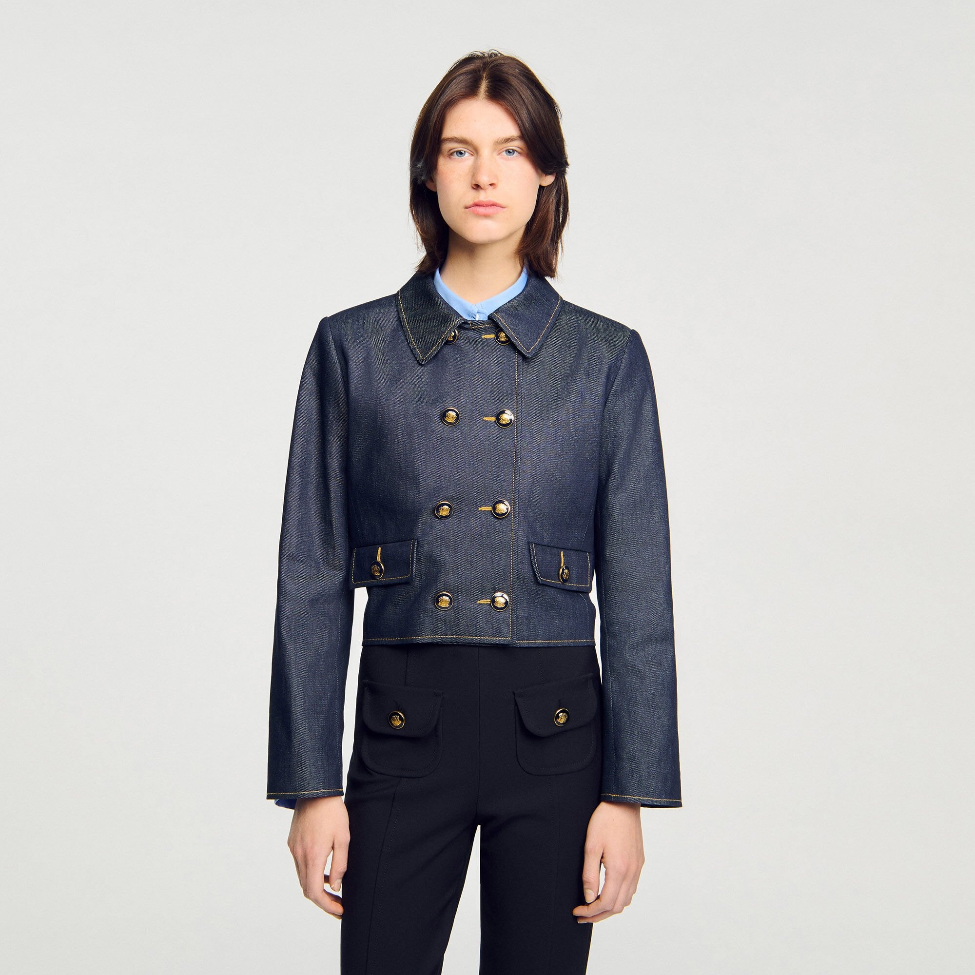 DENIM TAILORED JACKET - 4