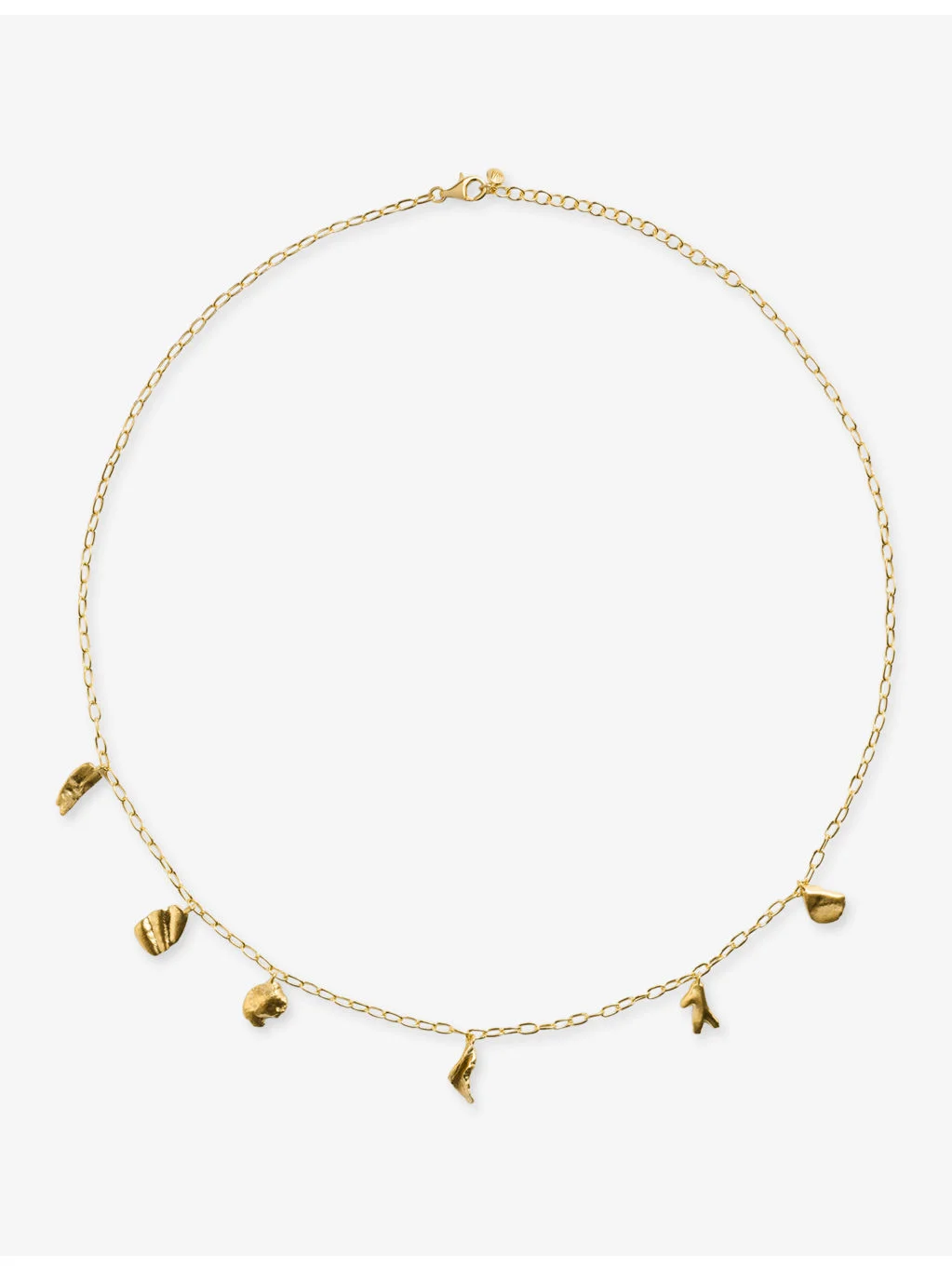 Fragments Asymmetric 18ct Yellow Gold-Plated Vermeil Sterling-Silver Chain Necklace - 1