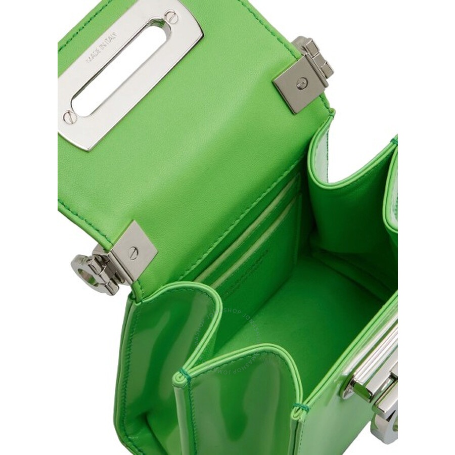 Ferragamo Ladies Green Micro Iconic Top Handle Bag - 3