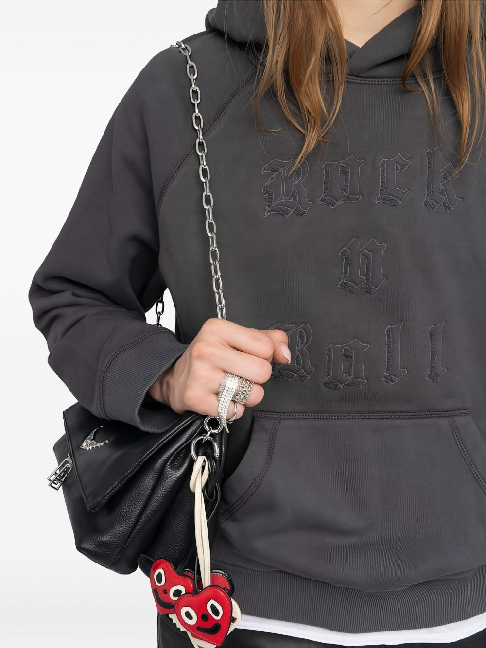 Georgy rock-n-roll-embroidery hoodie - 5