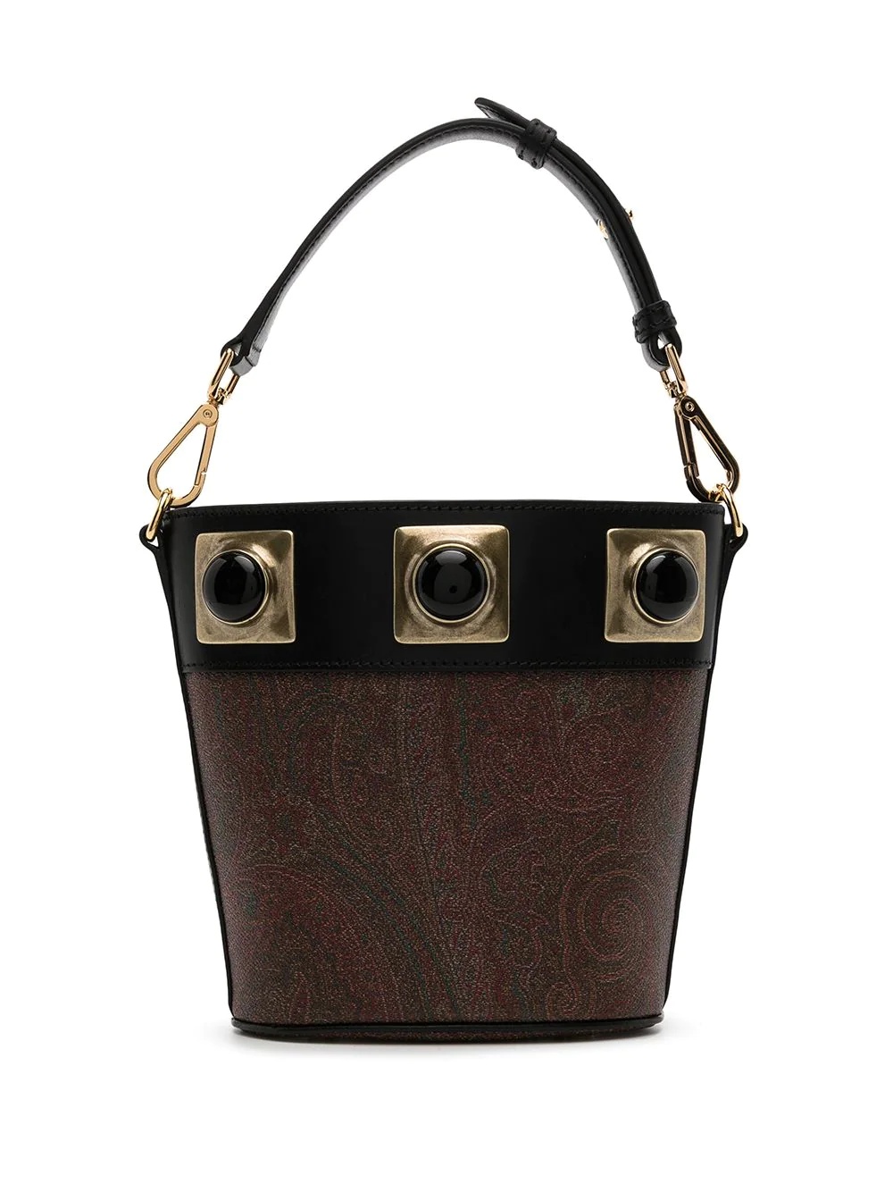 paisley-print bucket bag - 1