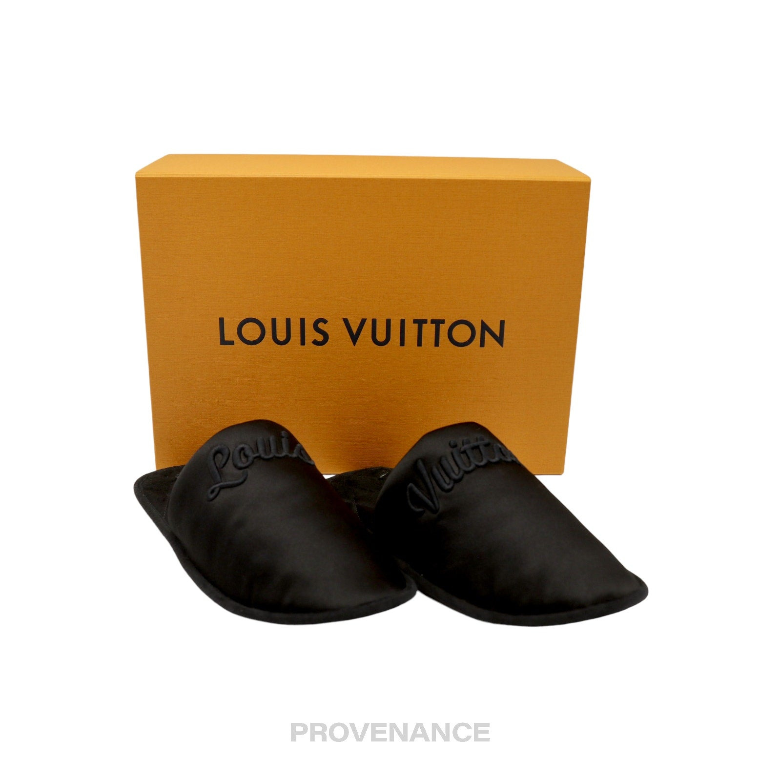 Louis Vuitton Slipper - Script Embroidered Black - 2