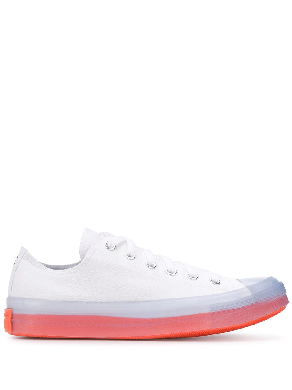 two-tone low-top trainers - 1