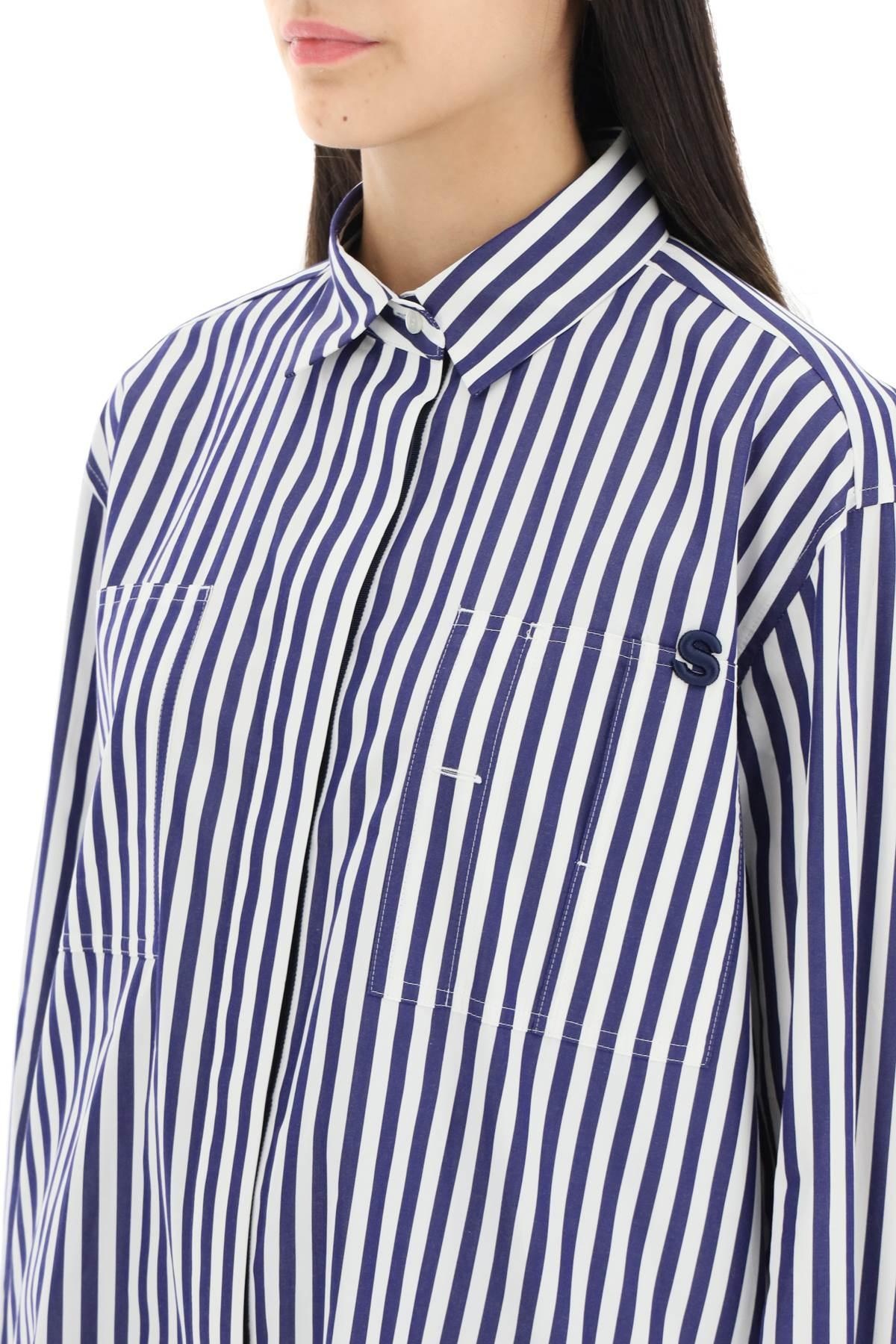 STRIPED COTTON POPLIN SHIRT - 5