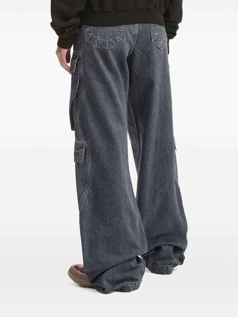 washed grey cargo jeans 4