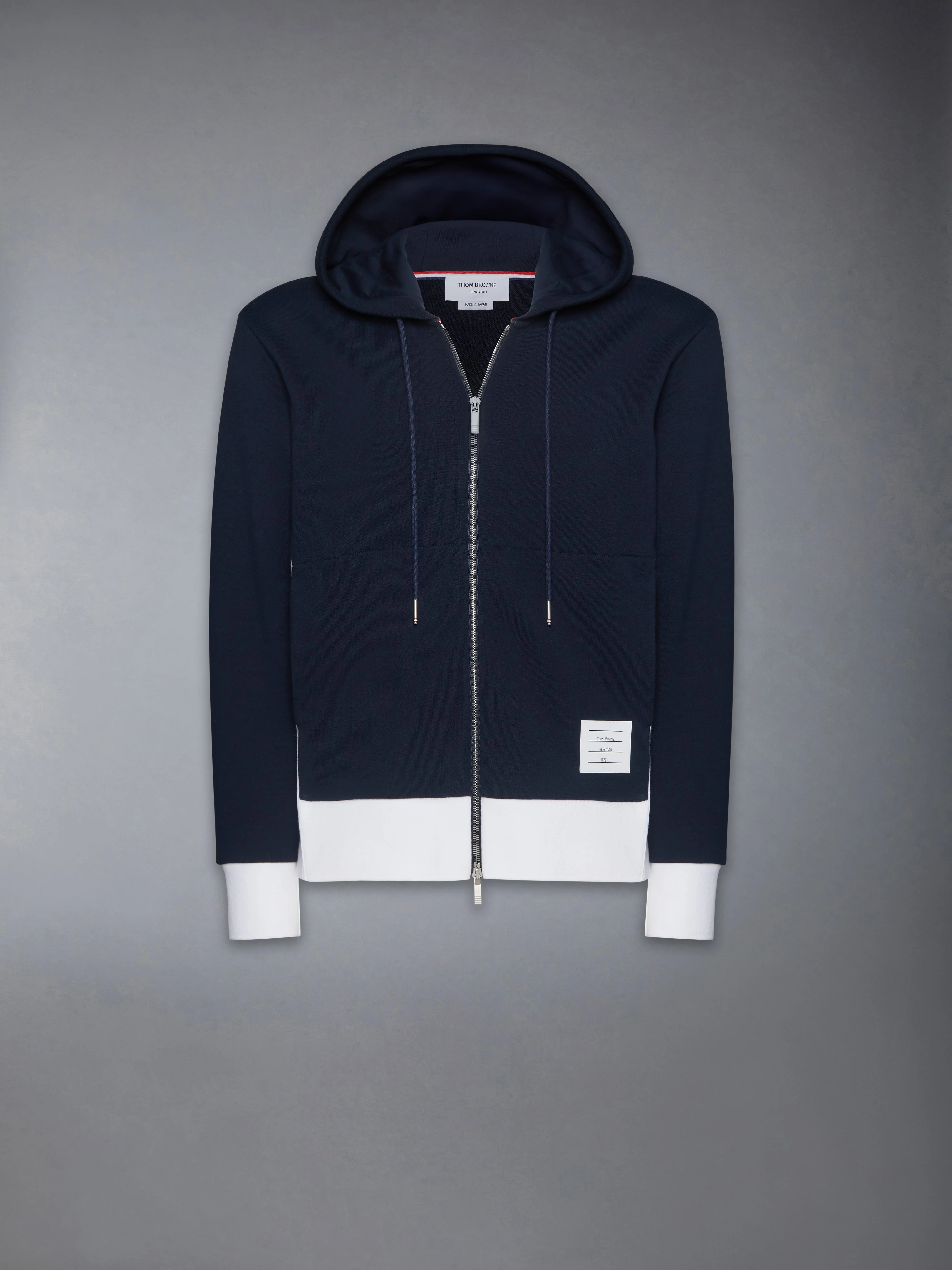 Classic 4-Bar Jersey Zip up Hoodie - 1