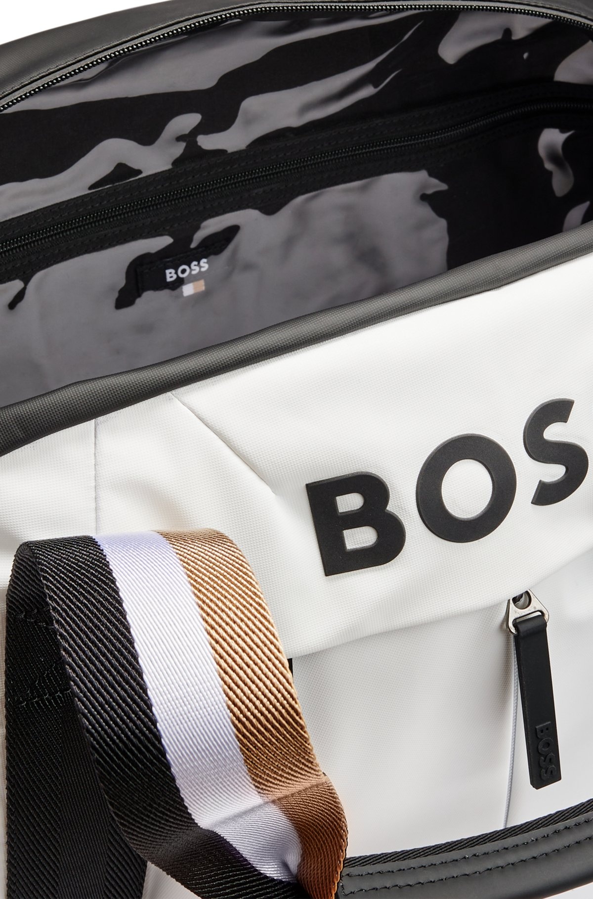 FAUX-LEATHER HOLDALL WITH LOGO DETAILS - 6