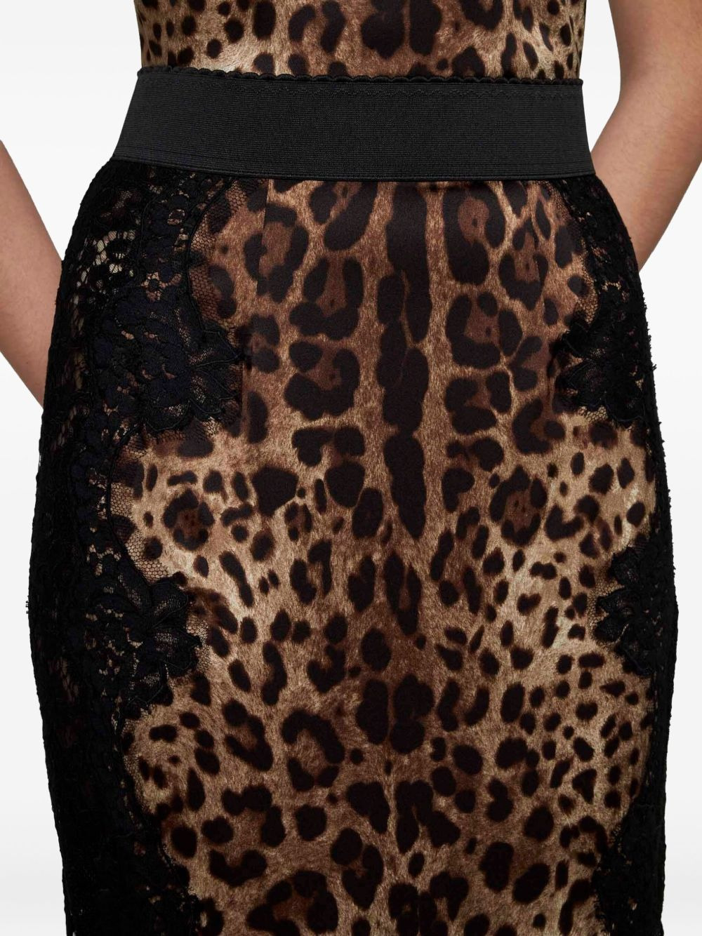 leopard-print pencil skirt - 5