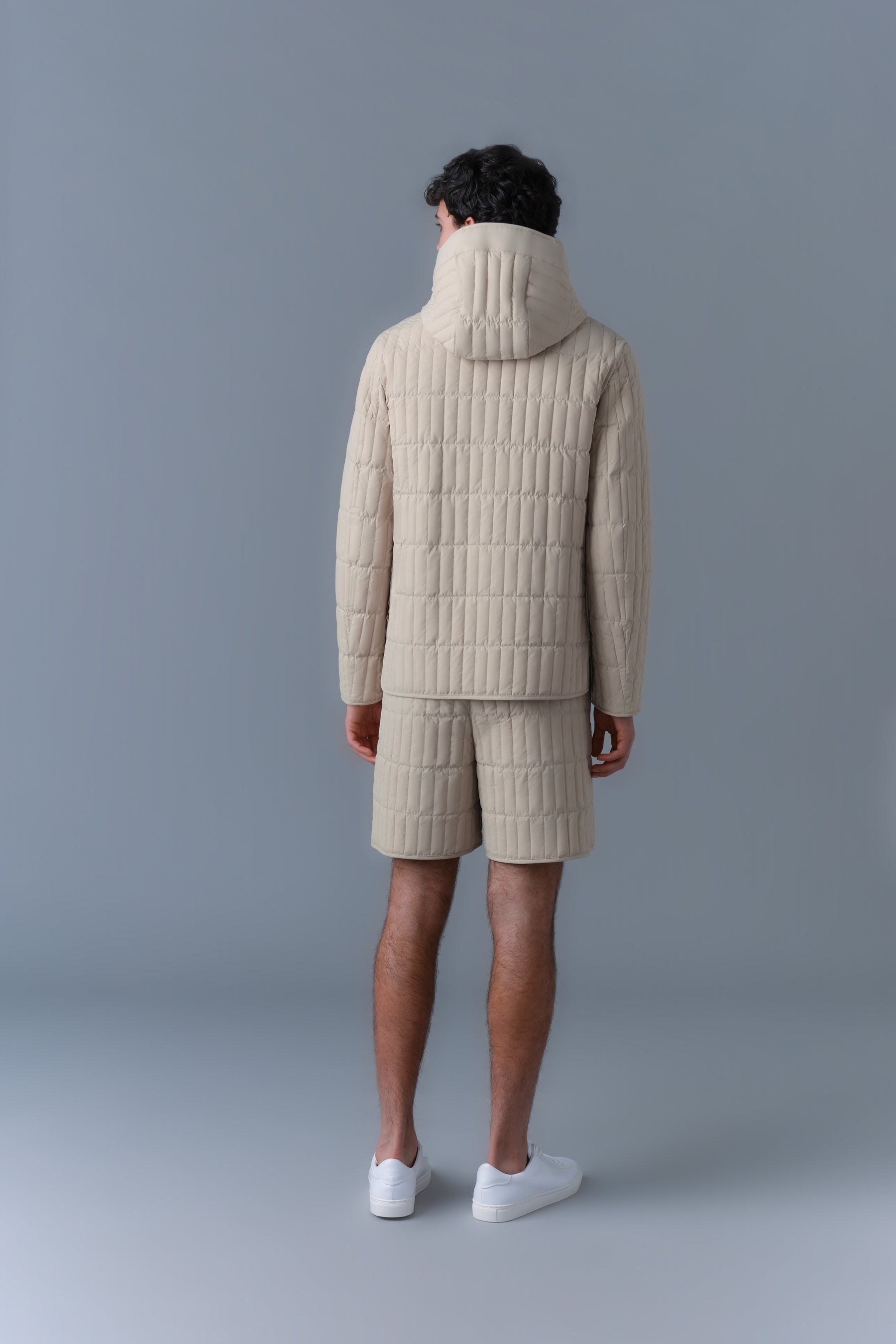 MILES Light Down Vertical Quilted Jacket - 4