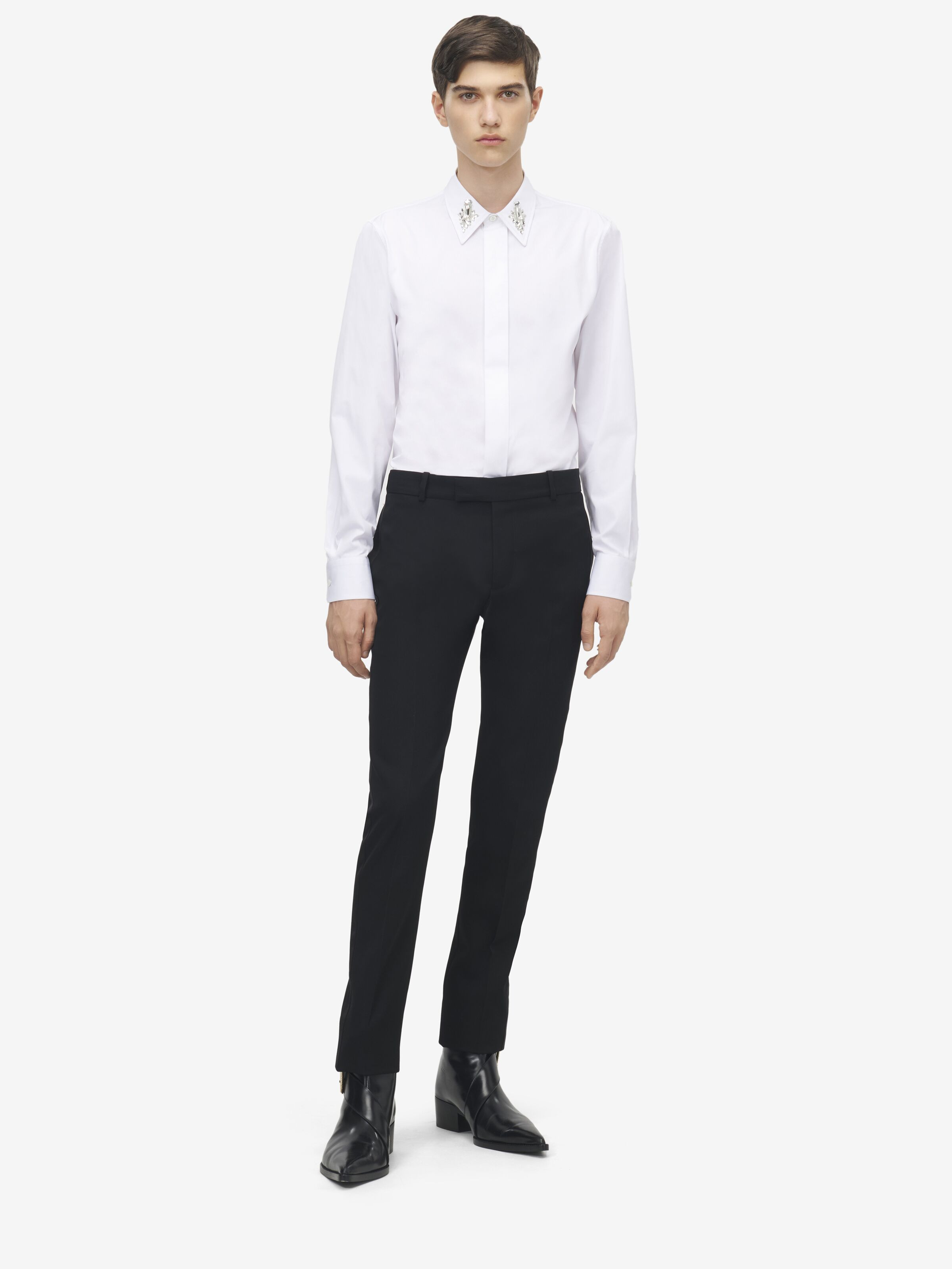 Crystal Mirror Embroidery Shirt - 3