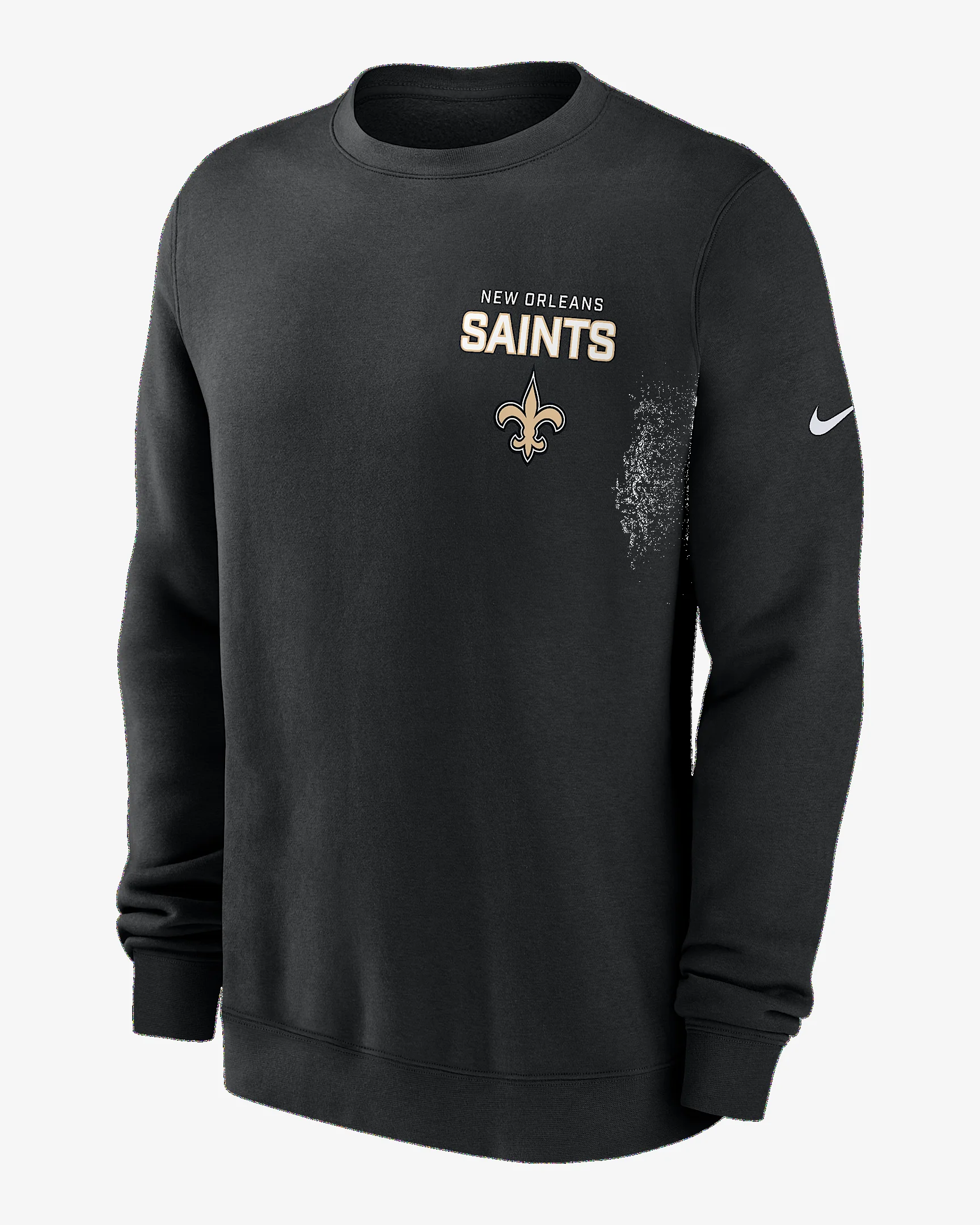 New Orleans Saints Draw Block Club Men's Nike NFL Pullover Crew - 1
