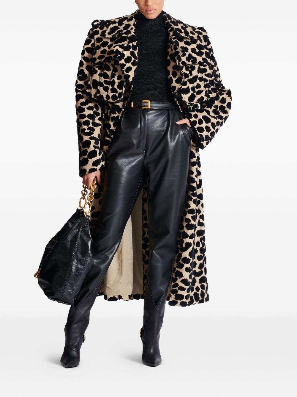 baroque-pattern long-sleeved top - 2