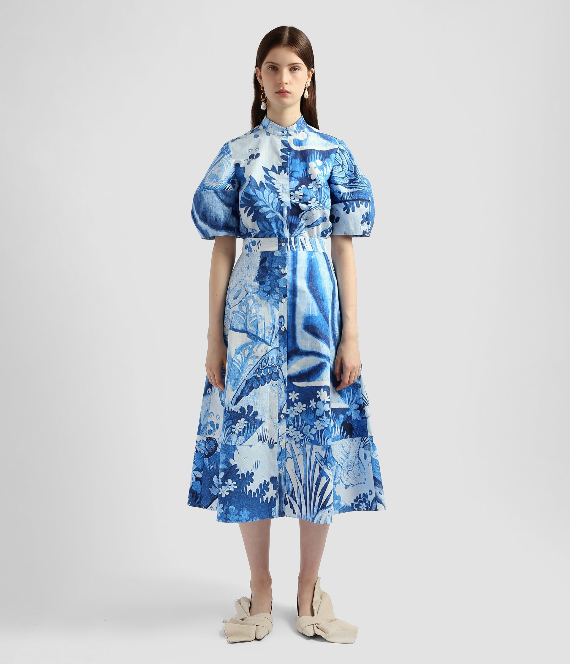 BLOUSON SLEEVE SHIRT - 2
