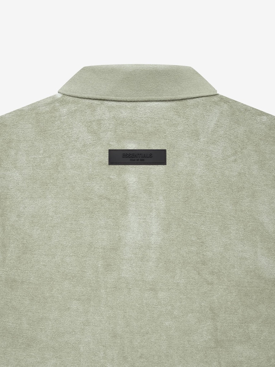 VELOUR SLEEVELESS POLO - 4