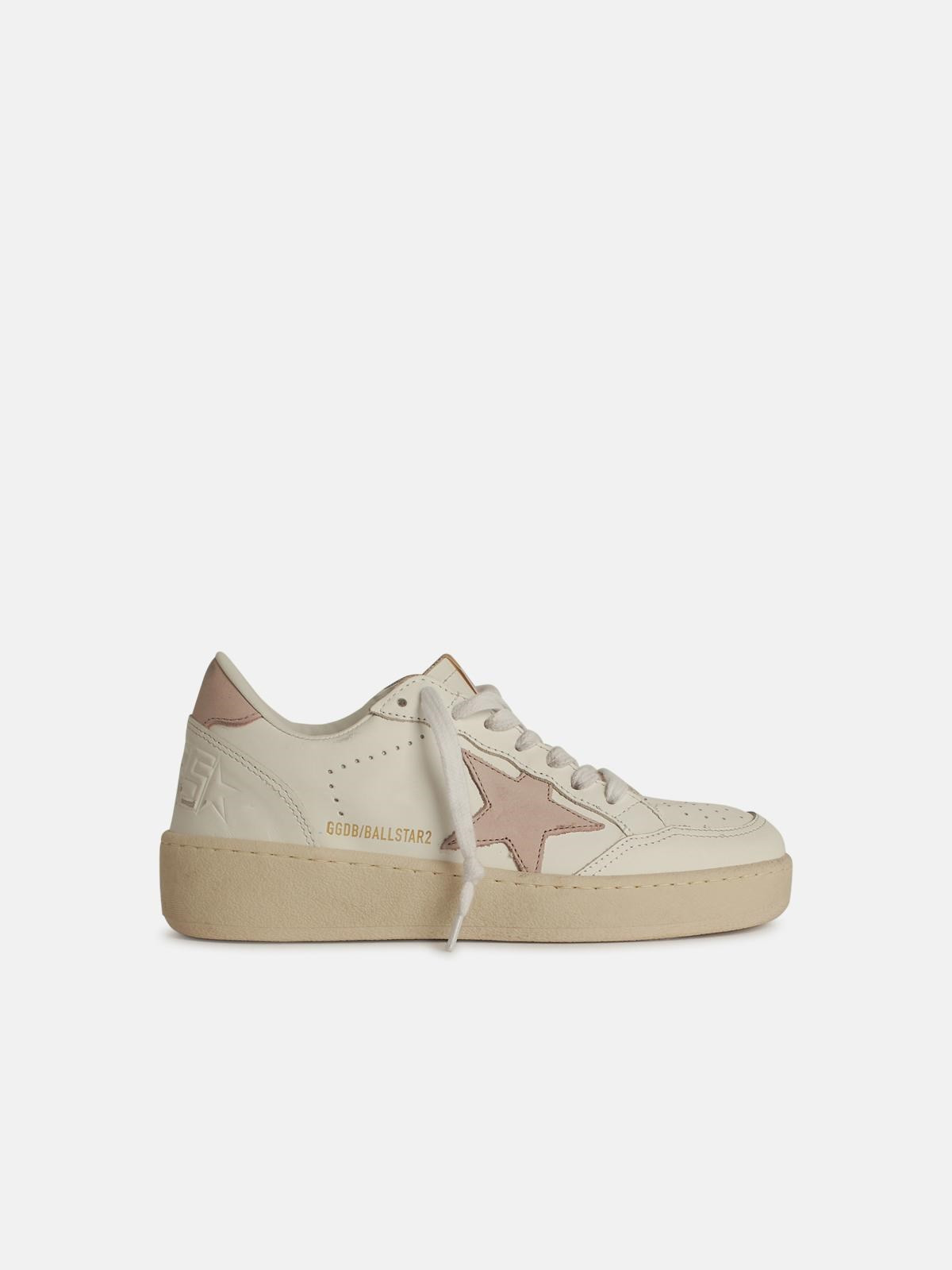 'BALL STAR 2' WHITE LEATHER SNEAKERS - 1