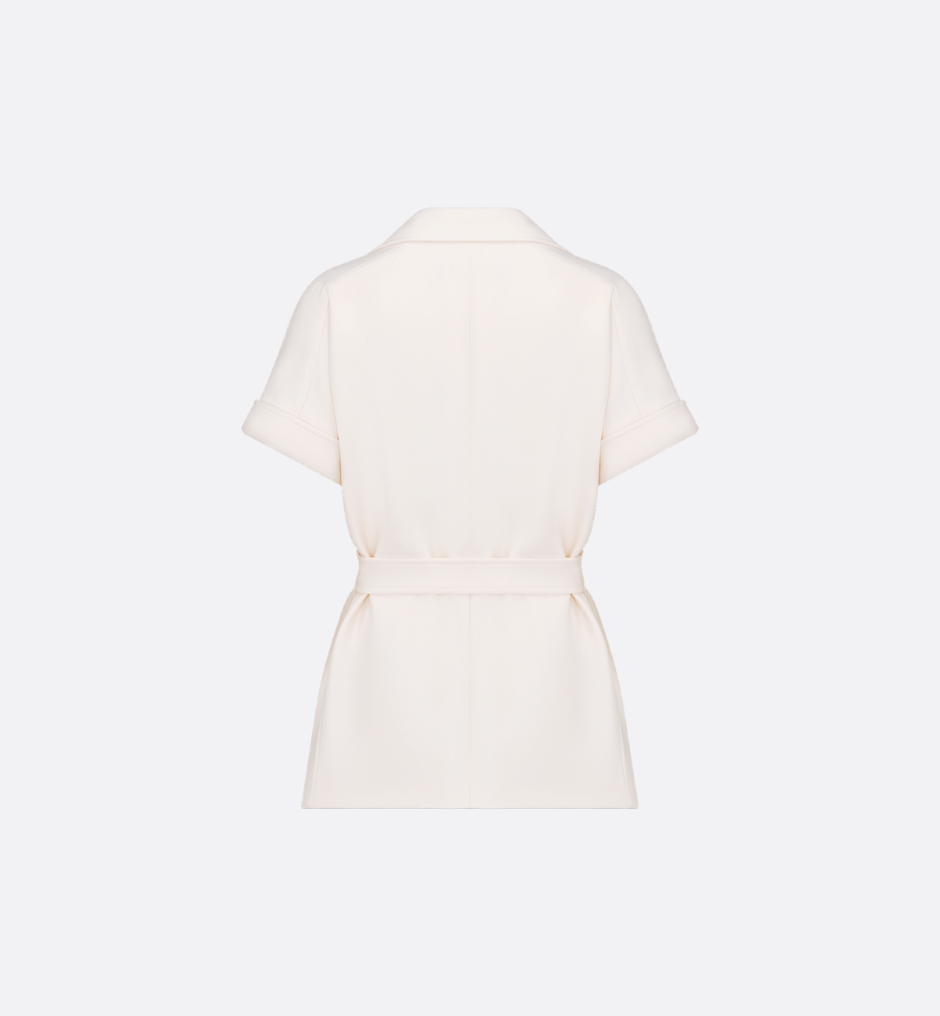 Short-Sleeved Belted Jacket - 4