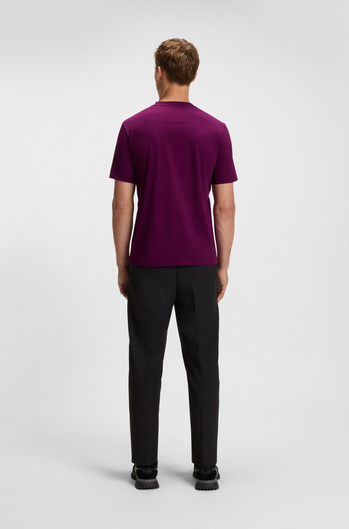 COTTON-JERSEY T-SHIRT WITH STRIPES AND LOGO - 5