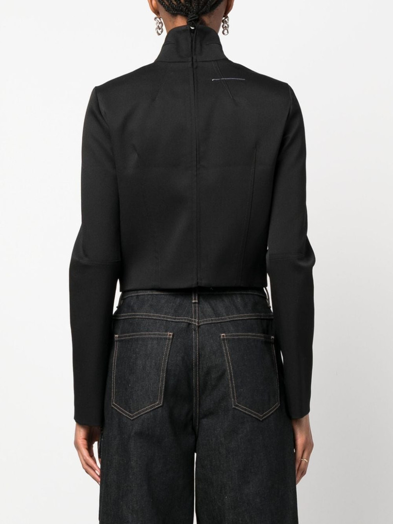 cropped high neck blouse 4