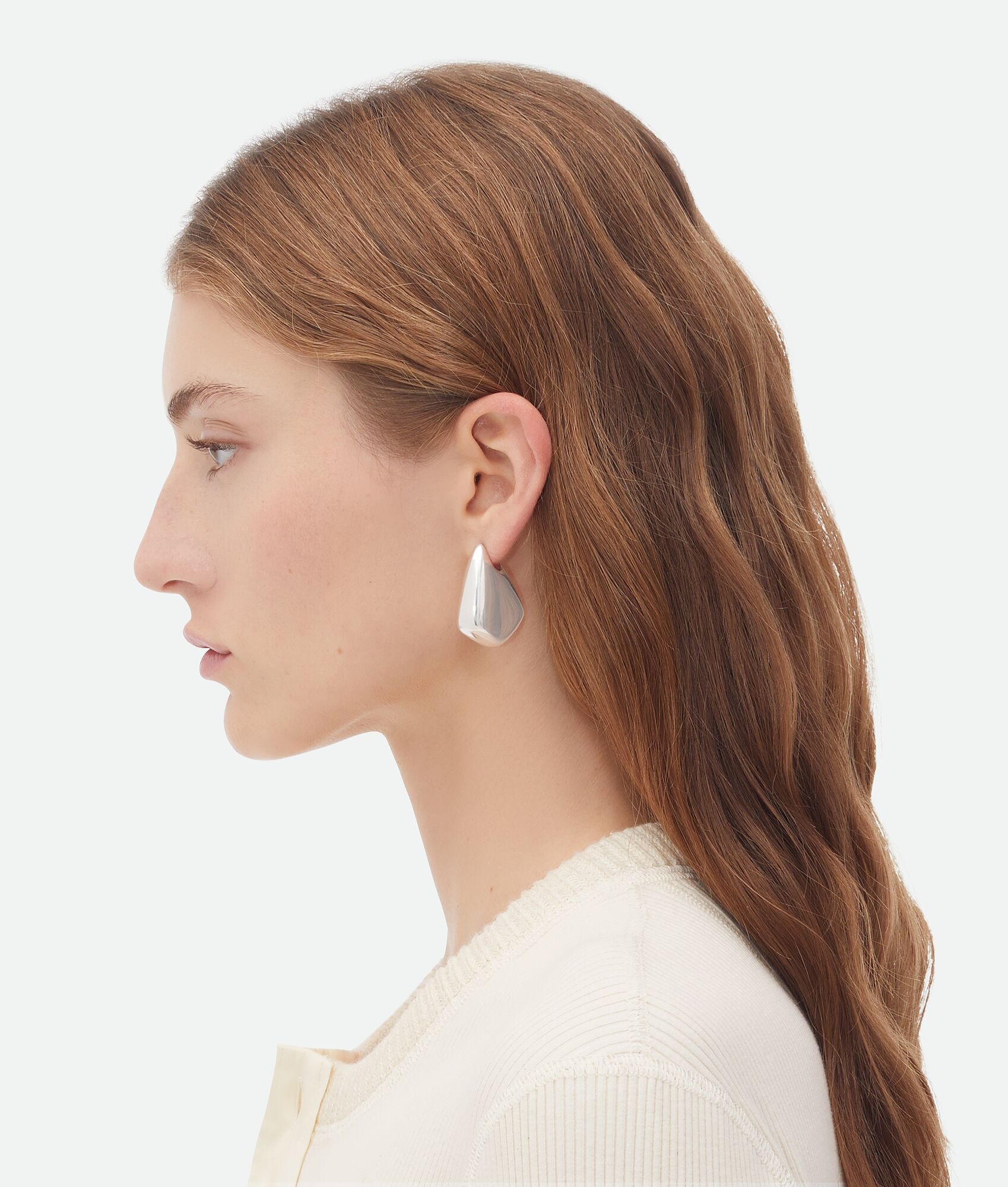 Bottega Veneta Small Fin Earrings | REVERSIBLE