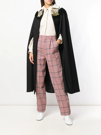 GUCCI straight-leg check trousers outlook