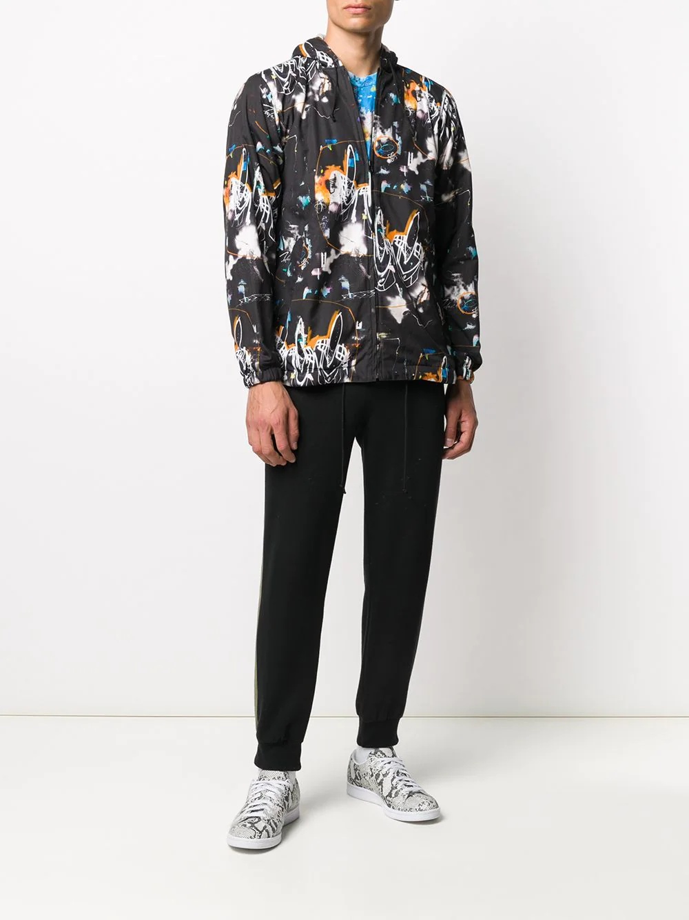 abstract print lightweight jacket - 2