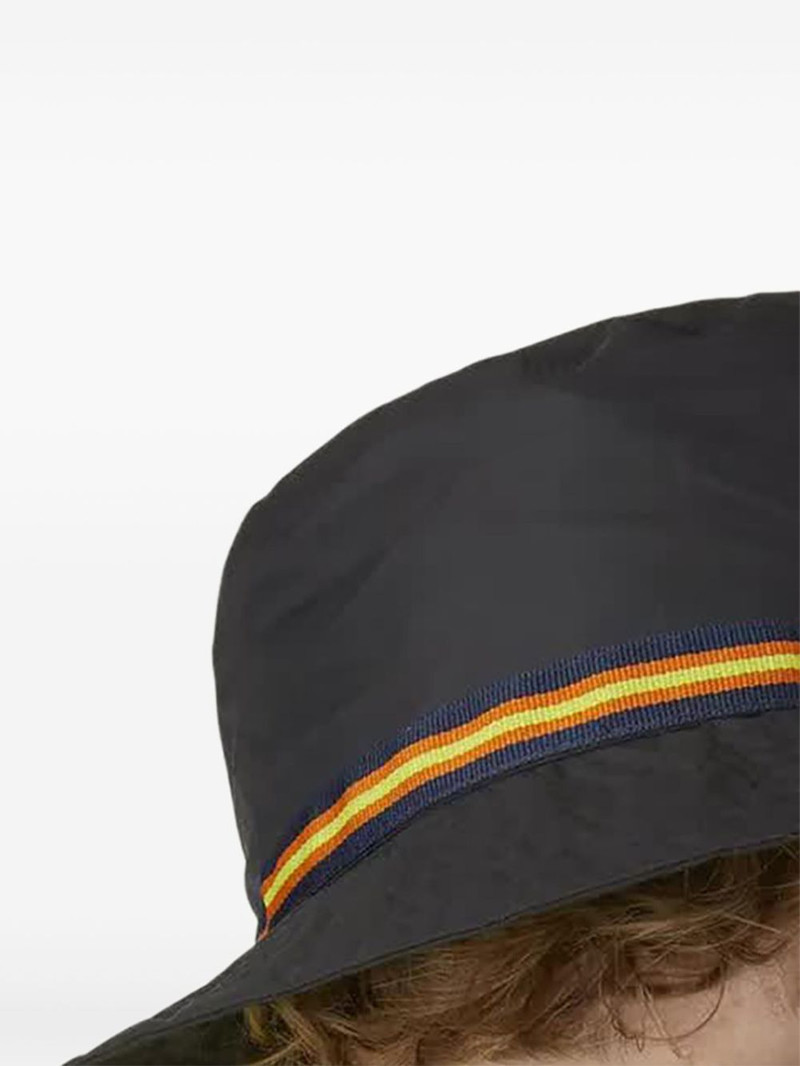 K-WAY stripe-detail bucket hat outlook
