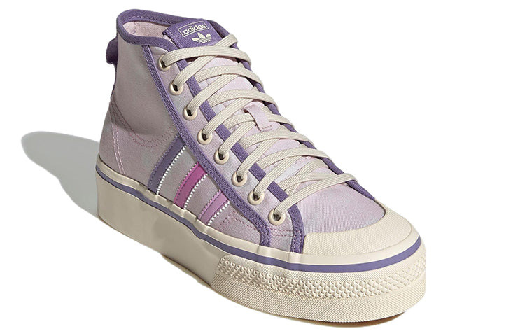 (WMNS) adidas Nizza Platform Mid Shoes 'Almost Pink / Pulse Lilac' GX4608 - 3
