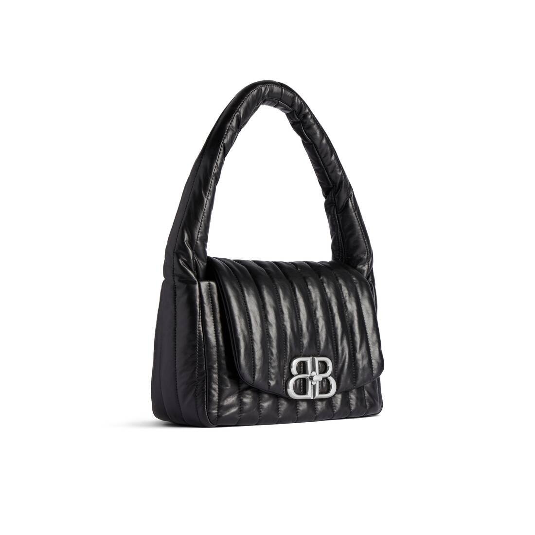Women's Monaco Small Sling Bag Quilted  in Black - 2