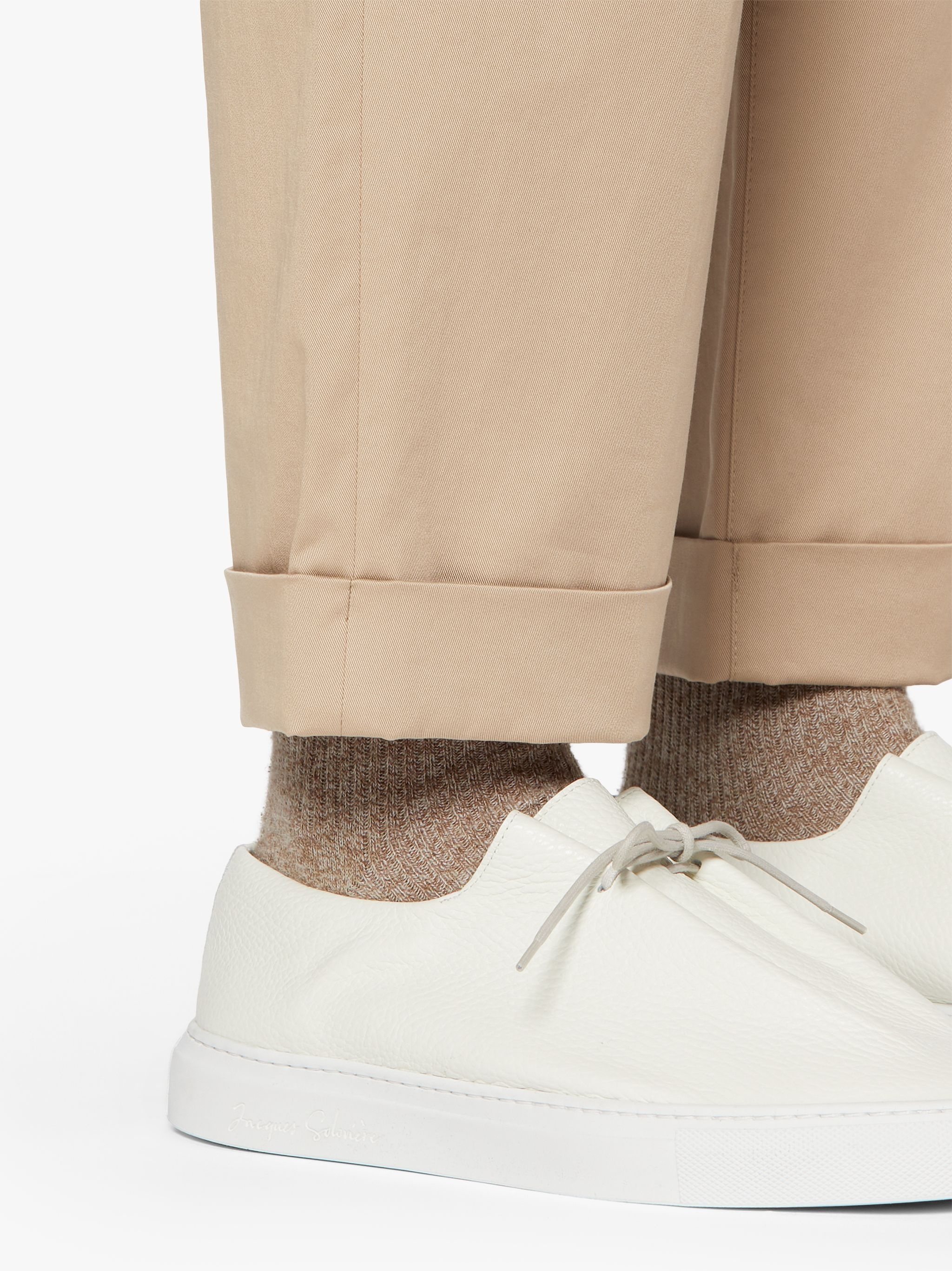 FIELD BEIGE COTTON CHINO TROSUERS | GTM-203 - 6