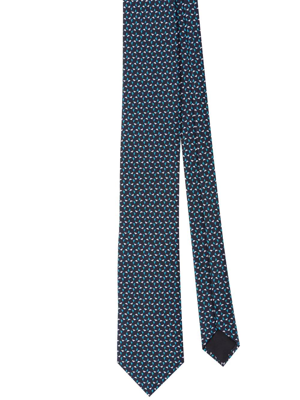 geometric print tie - 1