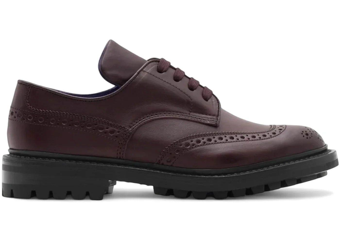 Burberry Tricker's Leather Devon Brogues Aubergine - 1
