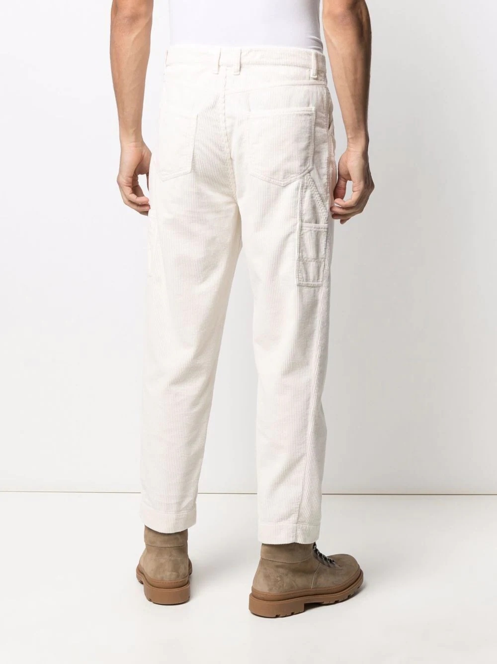 corduroy straight-leg trousers - 4