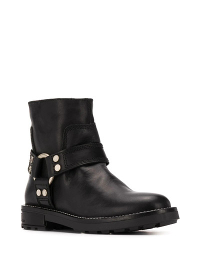 Diesel harness ring logo embossed boots outlook