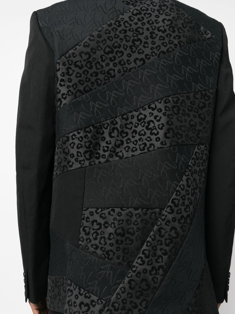 panelled 단 하나 잎 blazer 5