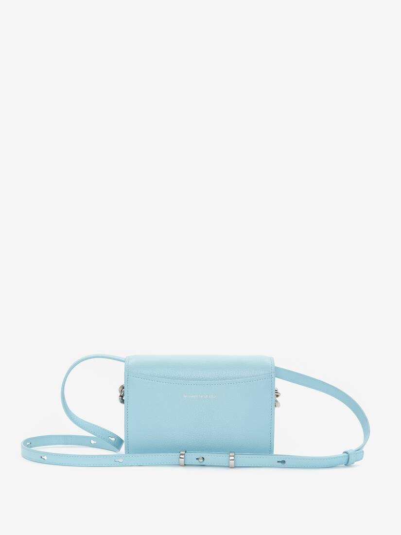 The Four Ring Mini With Chain in Pale Blue - 3
