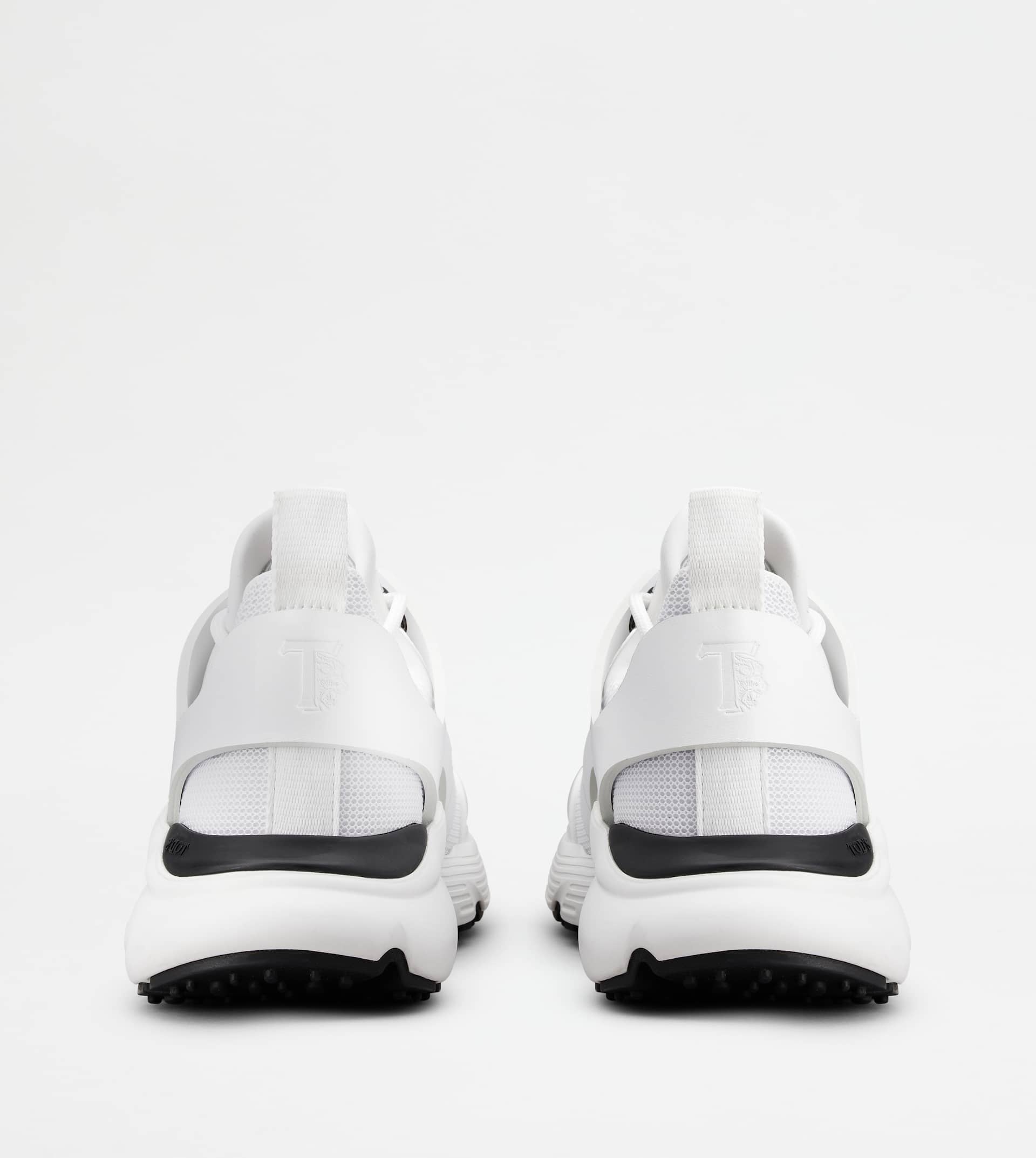 KATE SNEAKERS IN LEATHER AND TECHNICAL FABRIC - WHITE - 2
