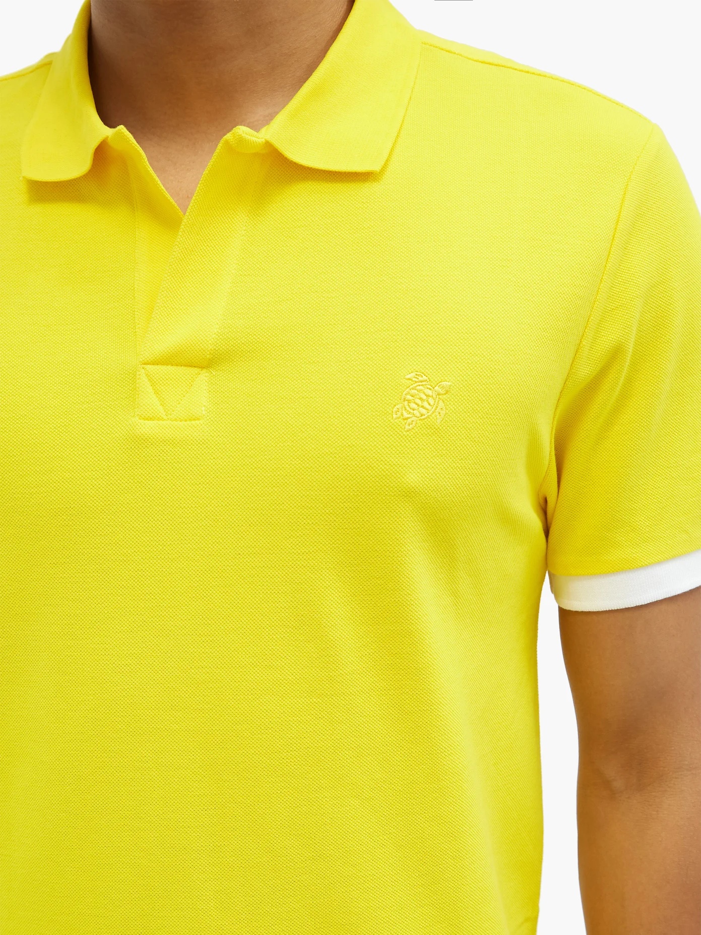 Palan tipped-cuff cotton-piqué polo shirt - 4