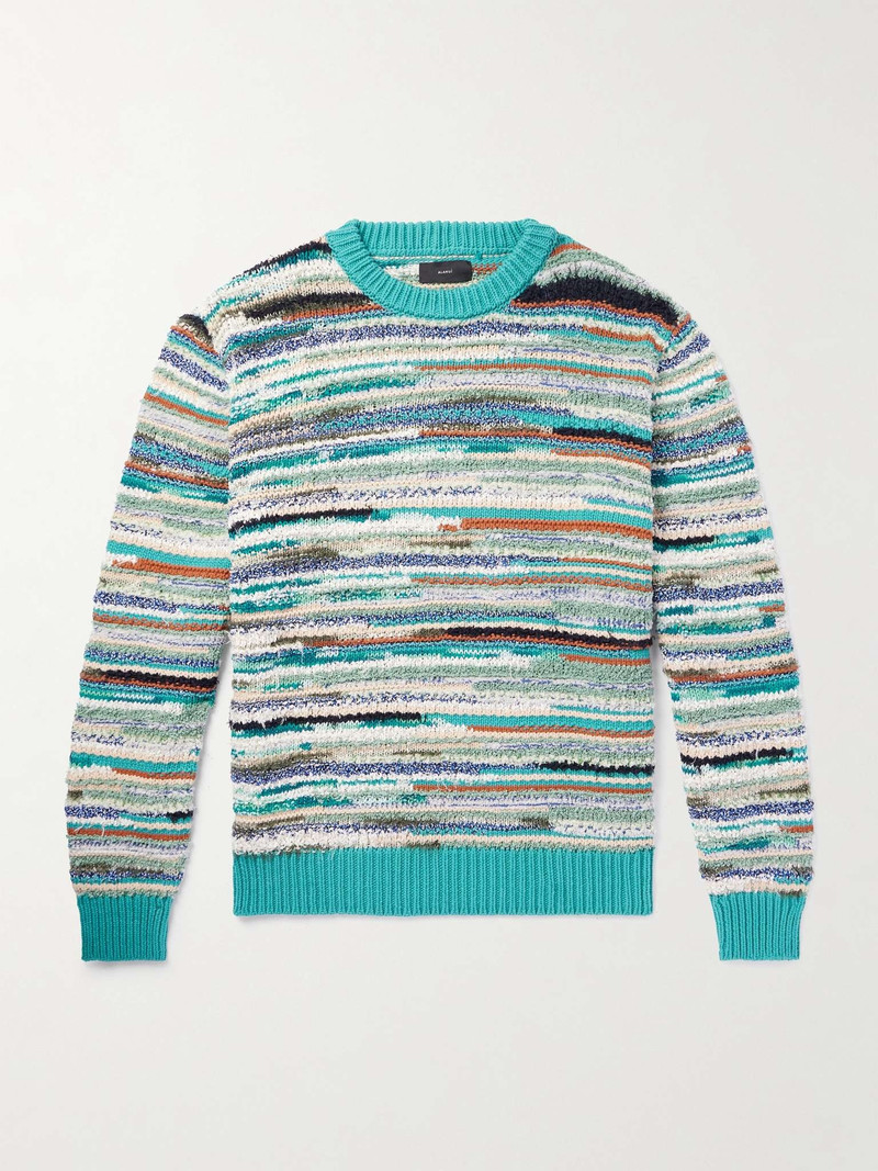 Madurai Striped Cotton-Blend Sweater 1