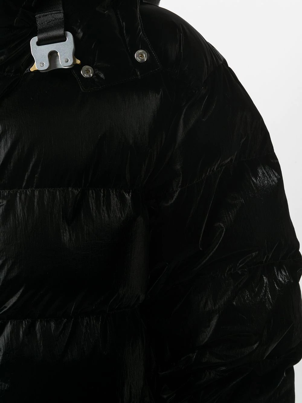 high-shine padded coat - 5