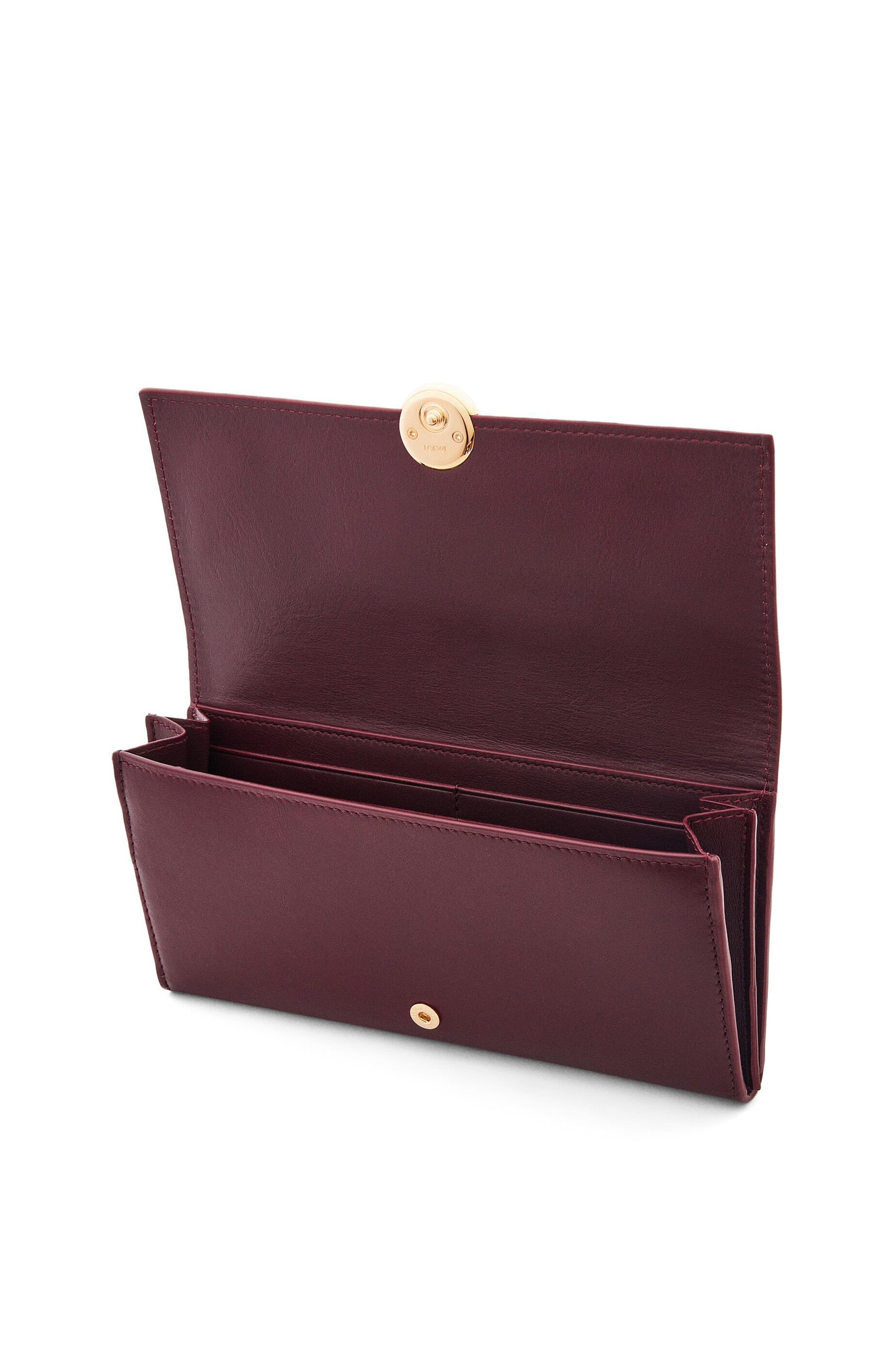 Pebble continental wallet in shiny nappa calfskin - 3
