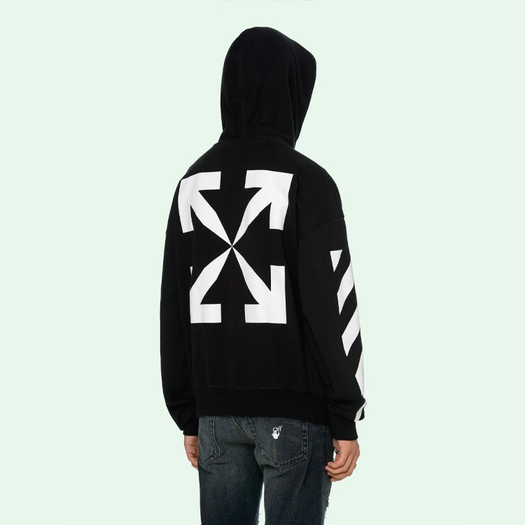 Off-White Blue Monalisa Over Hood 'Black' OMBB037R21FLE0011001 - 5