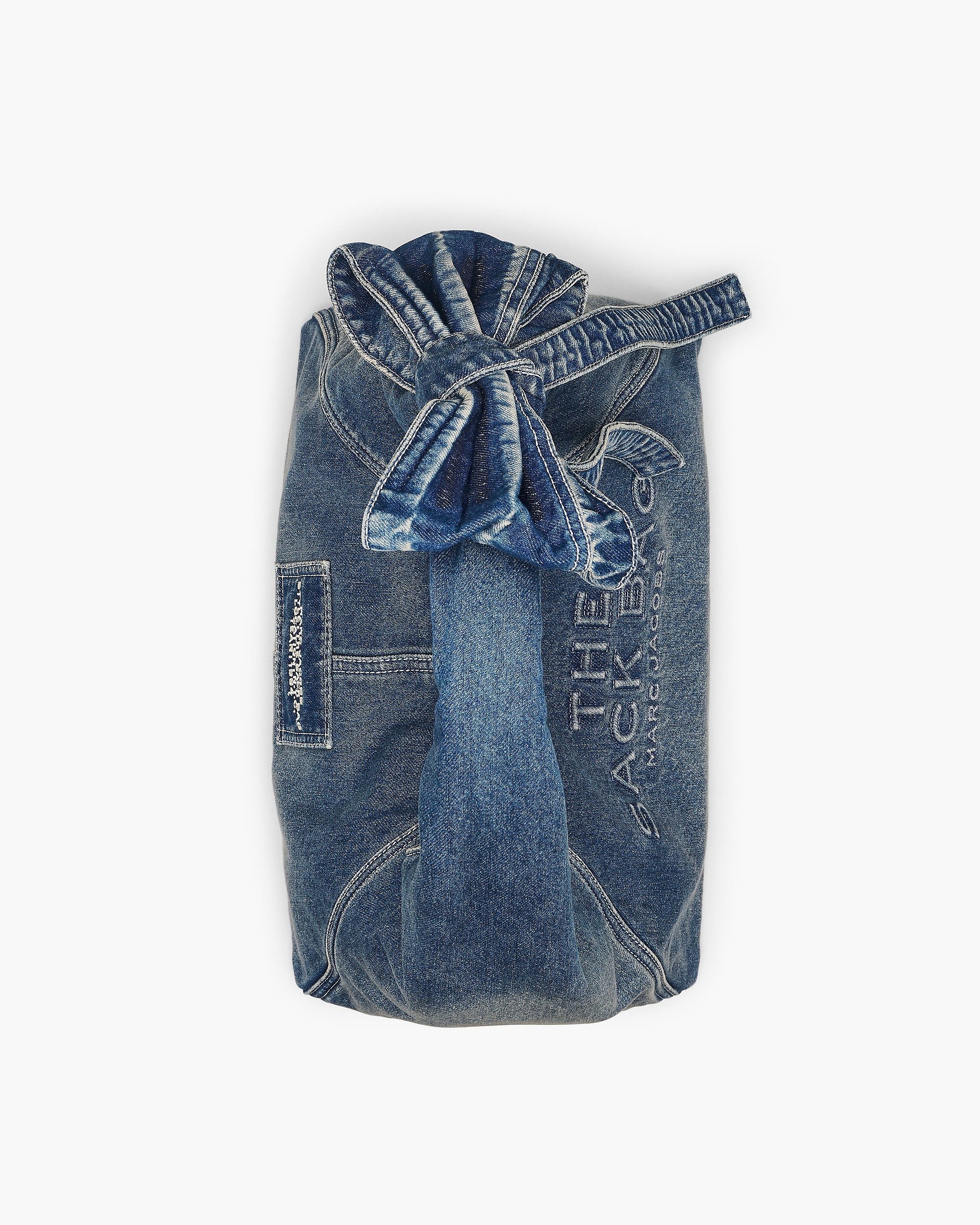 THE BOW DENIM SACK BAG - 7