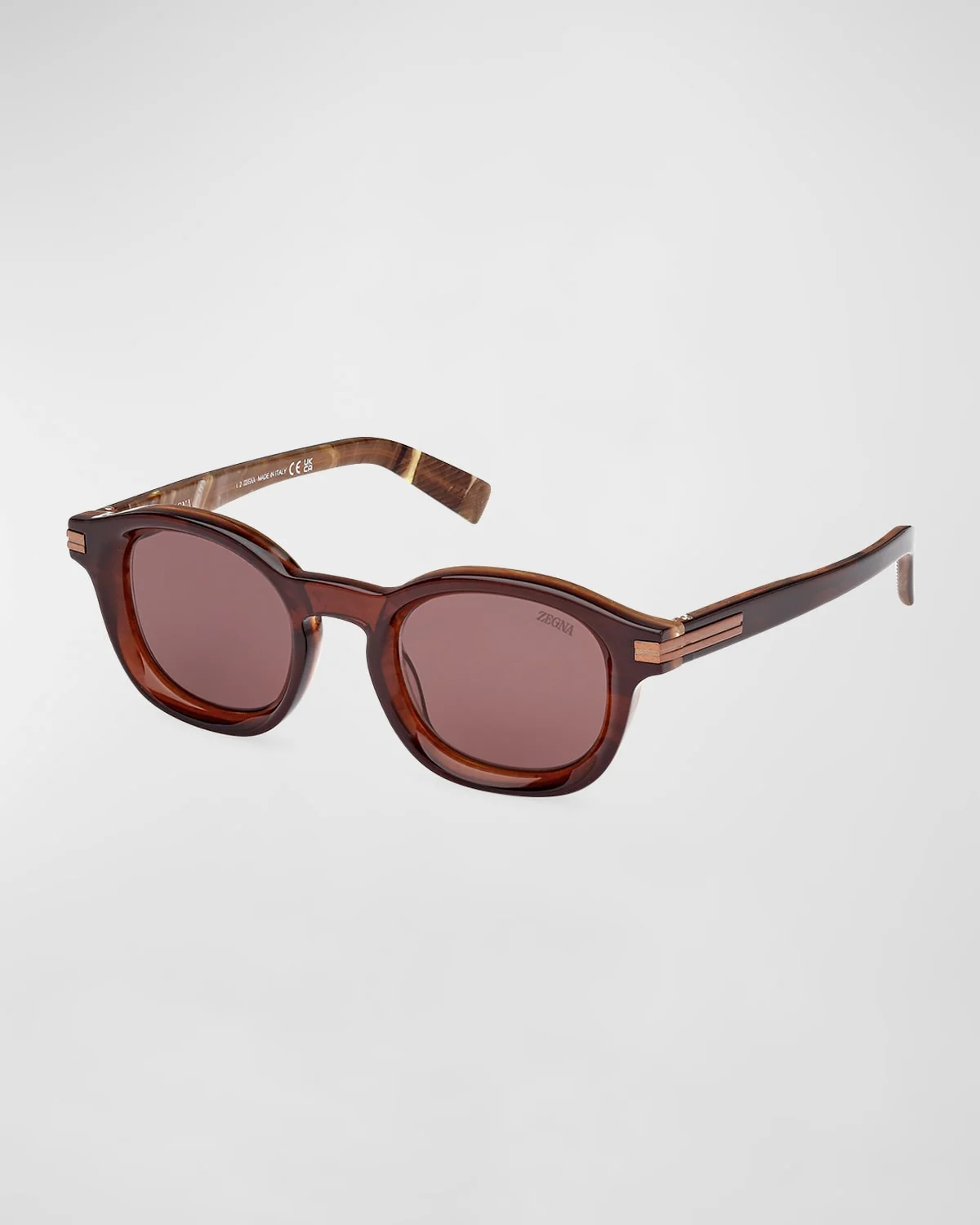 Men's AURORA Acetate Round Sunglasses - 1