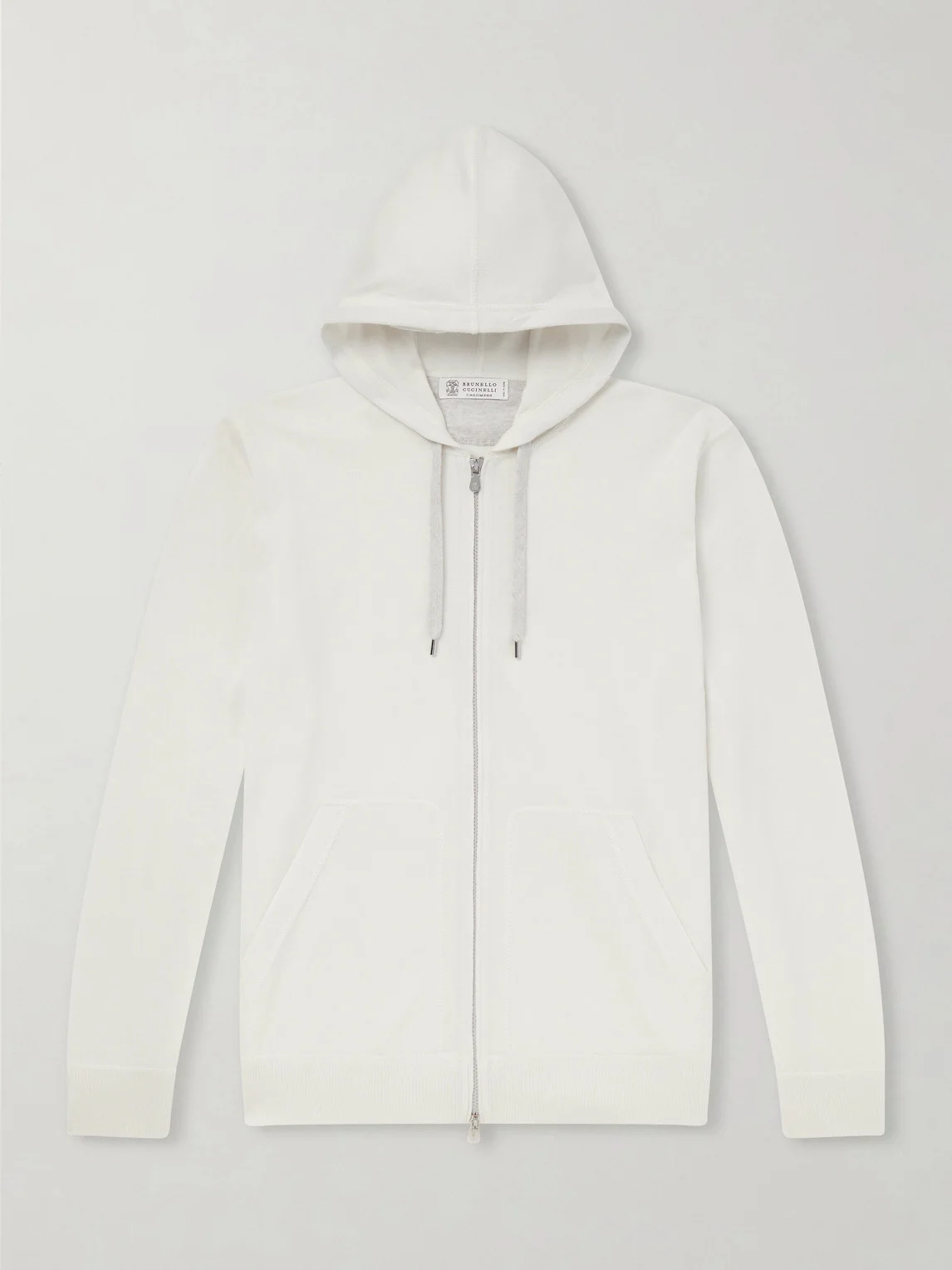 Cashmere Zip-Up Hoodie - 1